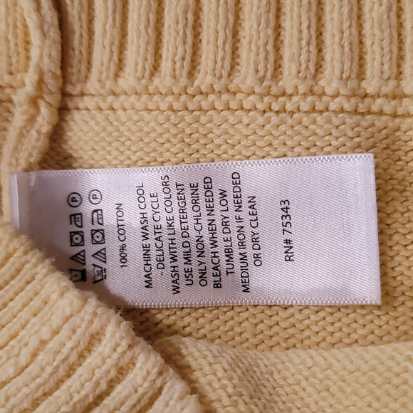 Yellow knitted sleeveless top - Picture 4 of 5